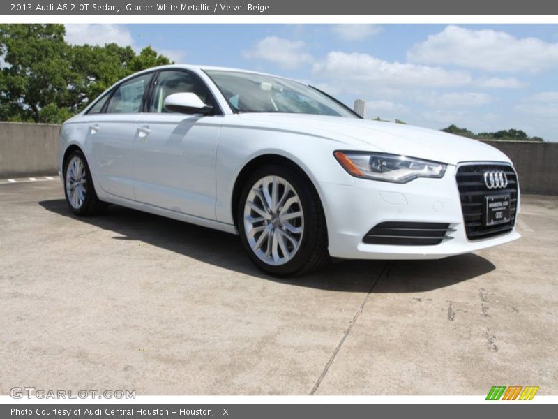 Glacier White Metallic / Velvet Beige 2013 Audi A6 2.0T Sedan