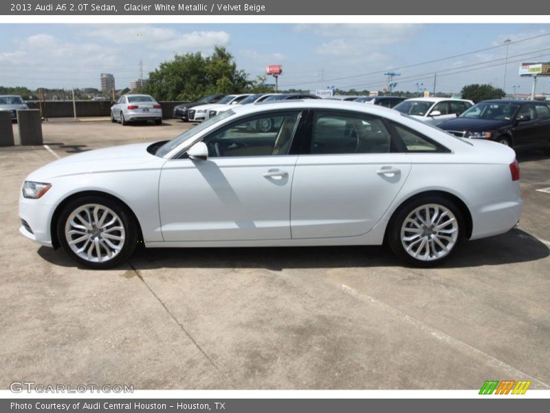 Glacier White Metallic / Velvet Beige 2013 Audi A6 2.0T Sedan