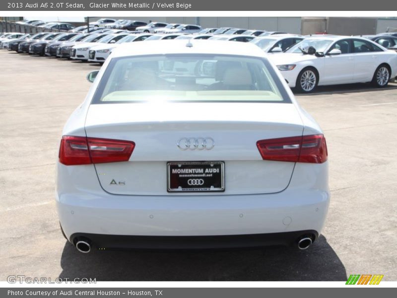 Glacier White Metallic / Velvet Beige 2013 Audi A6 2.0T Sedan