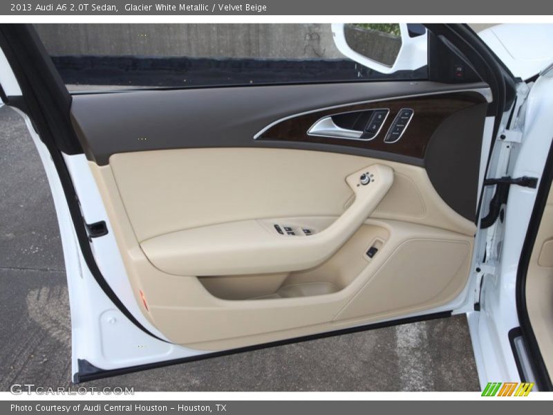 Glacier White Metallic / Velvet Beige 2013 Audi A6 2.0T Sedan