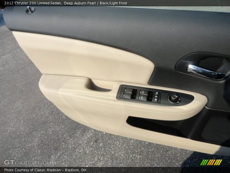 Deep Auburn Pearl / Black/Light Frost 2012 Chrysler 200 Limited Sedan