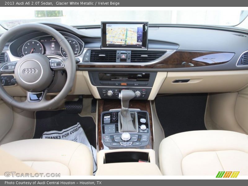 Glacier White Metallic / Velvet Beige 2013 Audi A6 2.0T Sedan