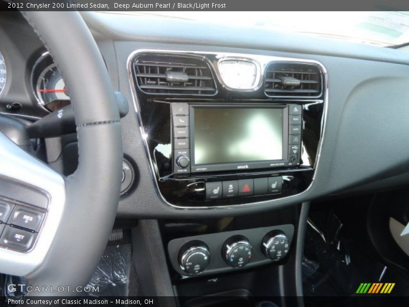 Deep Auburn Pearl / Black/Light Frost 2012 Chrysler 200 Limited Sedan