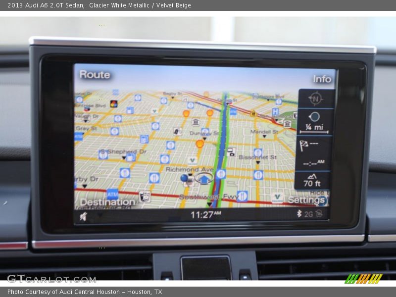 Glacier White Metallic / Velvet Beige 2013 Audi A6 2.0T Sedan