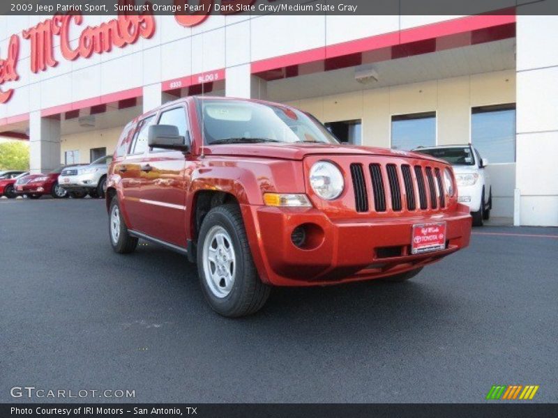 Sunburst Orange Pearl / Dark Slate Gray/Medium Slate Gray 2009 Jeep Patriot Sport