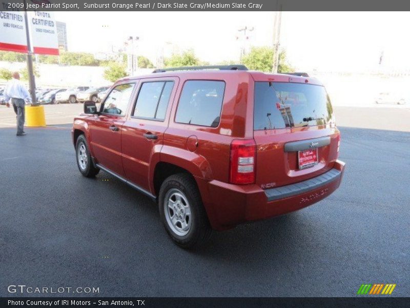 Sunburst Orange Pearl / Dark Slate Gray/Medium Slate Gray 2009 Jeep Patriot Sport