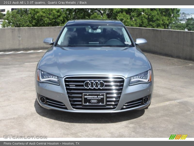 Quartz Gray Metallic / Black 2013 Audi A8 L 3.0T quattro