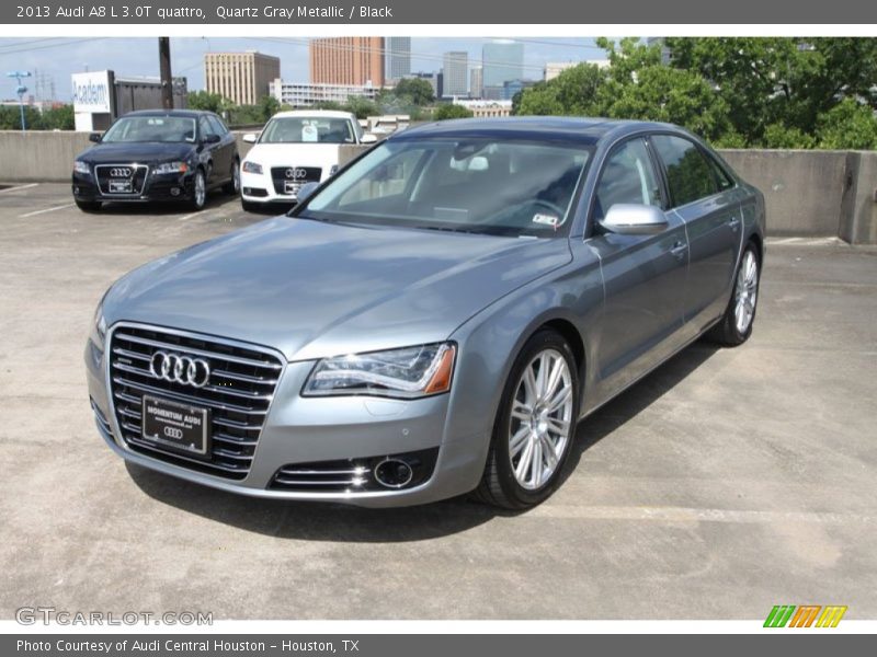 Quartz Gray Metallic / Black 2013 Audi A8 L 3.0T quattro