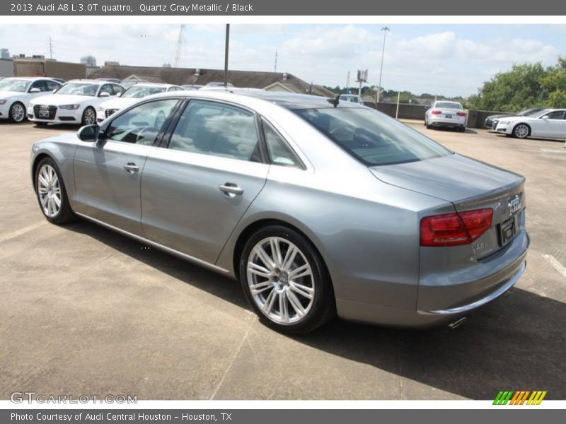 Quartz Gray Metallic / Black 2013 Audi A8 L 3.0T quattro