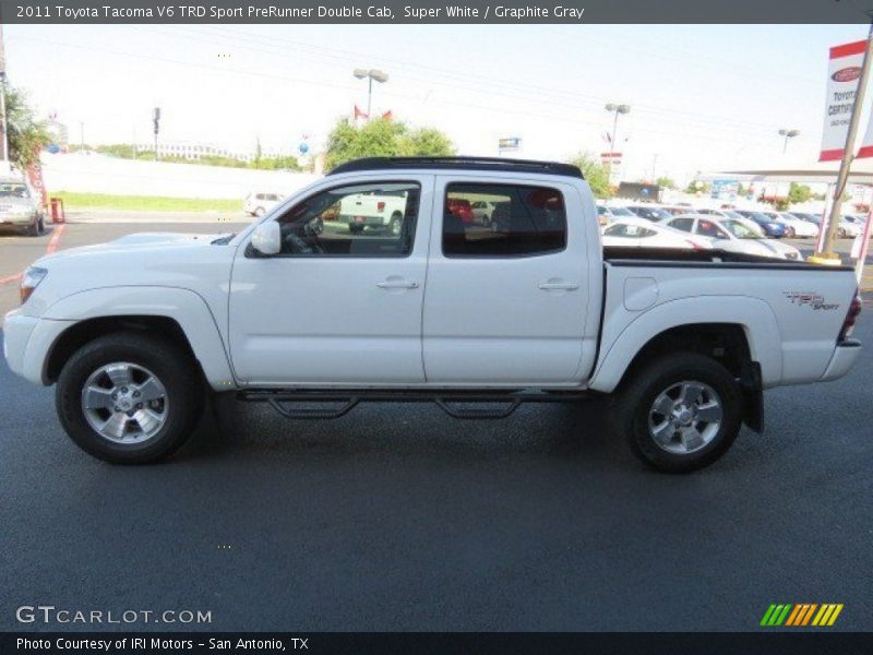 Super White / Graphite Gray 2011 Toyota Tacoma V6 TRD Sport PreRunner Double Cab