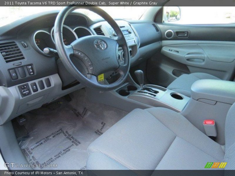 Super White / Graphite Gray 2011 Toyota Tacoma V6 TRD Sport PreRunner Double Cab