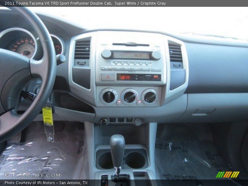 Super White / Graphite Gray 2011 Toyota Tacoma V6 TRD Sport PreRunner Double Cab