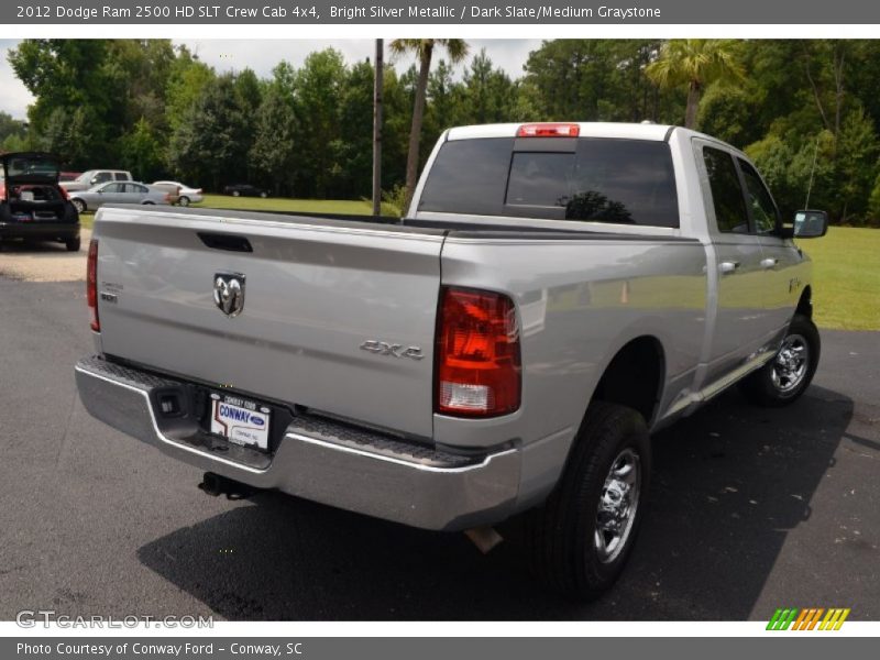 Bright Silver Metallic / Dark Slate/Medium Graystone 2012 Dodge Ram 2500 HD SLT Crew Cab 4x4