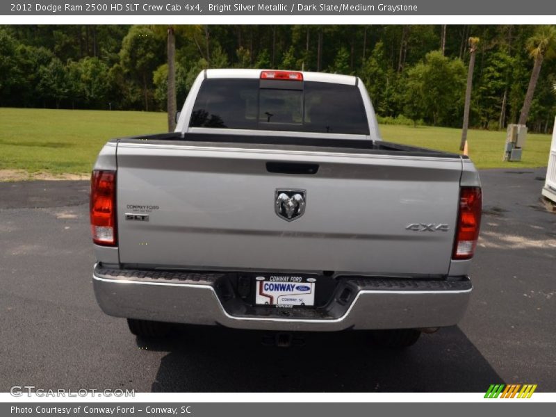 Bright Silver Metallic / Dark Slate/Medium Graystone 2012 Dodge Ram 2500 HD SLT Crew Cab 4x4