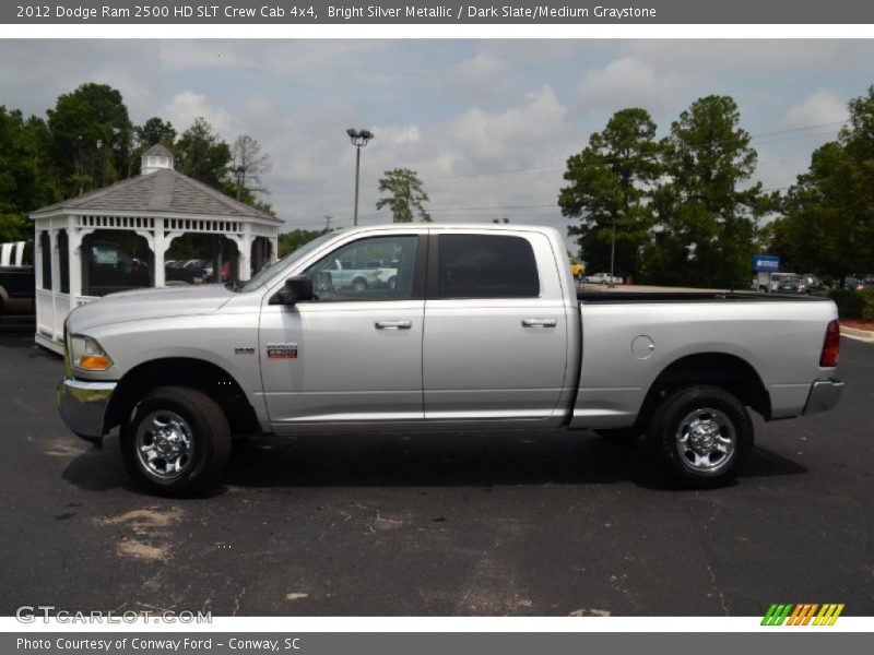 Bright Silver Metallic / Dark Slate/Medium Graystone 2012 Dodge Ram 2500 HD SLT Crew Cab 4x4