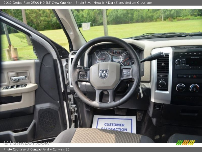 Bright Silver Metallic / Dark Slate/Medium Graystone 2012 Dodge Ram 2500 HD SLT Crew Cab 4x4