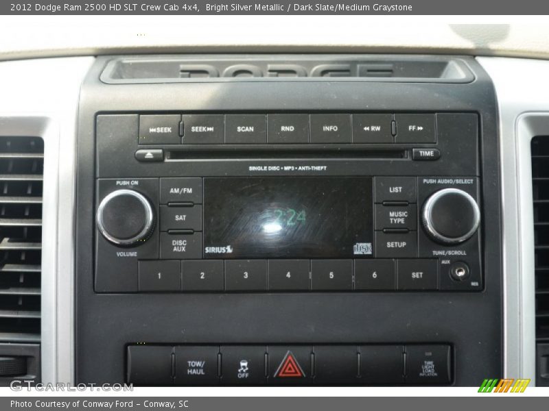 Bright Silver Metallic / Dark Slate/Medium Graystone 2012 Dodge Ram 2500 HD SLT Crew Cab 4x4