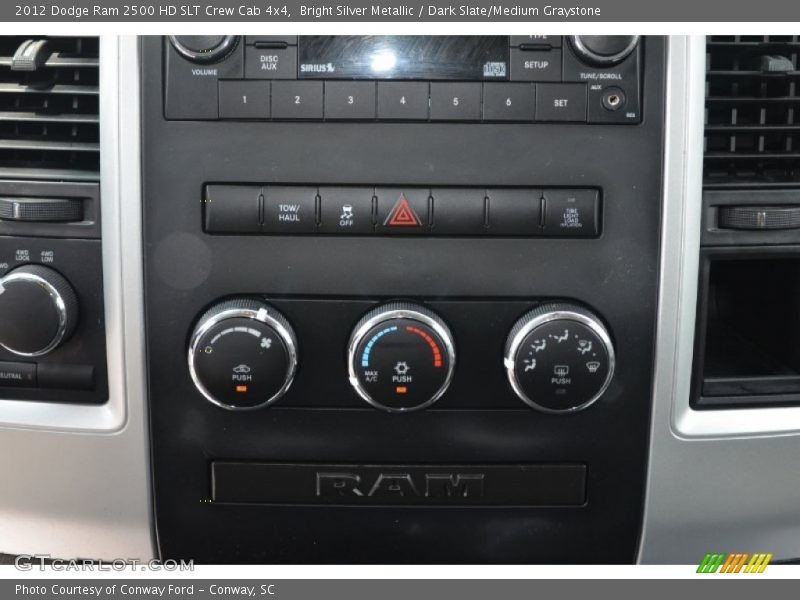 Controls of 2012 Ram 2500 HD SLT Crew Cab 4x4