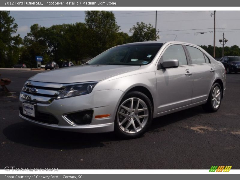 Ingot Silver Metallic / Medium Light Stone 2012 Ford Fusion SEL