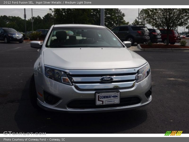 Ingot Silver Metallic / Medium Light Stone 2012 Ford Fusion SEL