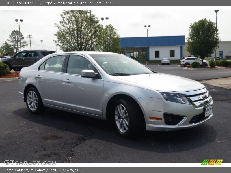 Ingot Silver Metallic / Medium Light Stone 2012 Ford Fusion SEL