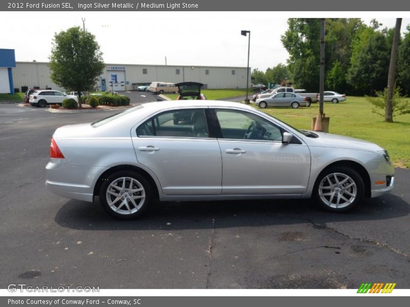 Ingot Silver Metallic / Medium Light Stone 2012 Ford Fusion SEL
