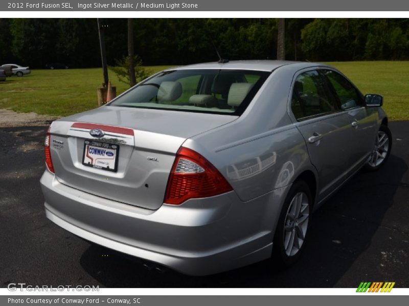 Ingot Silver Metallic / Medium Light Stone 2012 Ford Fusion SEL