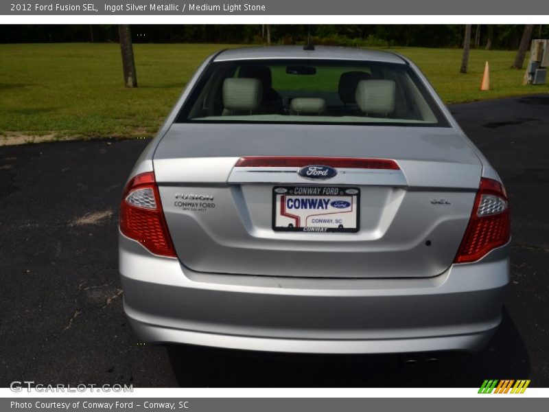 Ingot Silver Metallic / Medium Light Stone 2012 Ford Fusion SEL