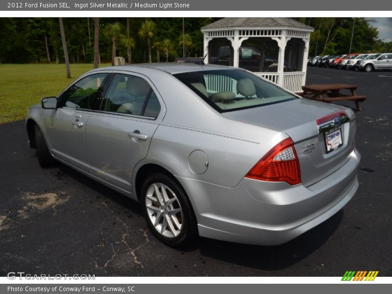 Ingot Silver Metallic / Medium Light Stone 2012 Ford Fusion SEL