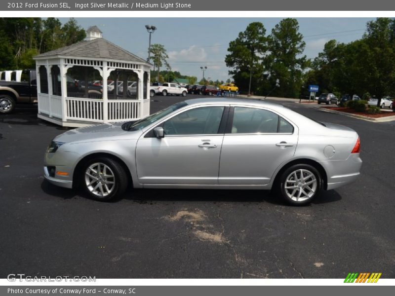 Ingot Silver Metallic / Medium Light Stone 2012 Ford Fusion SEL