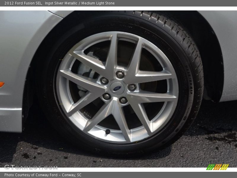 Ingot Silver Metallic / Medium Light Stone 2012 Ford Fusion SEL