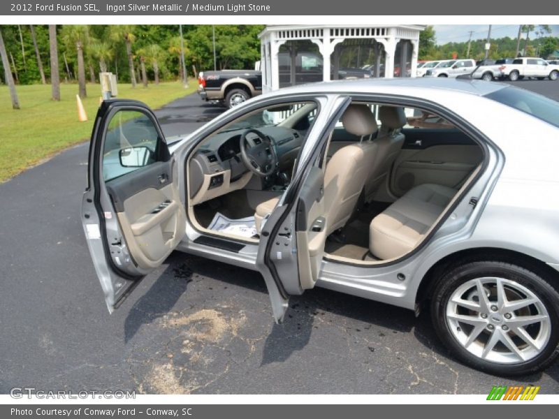 Ingot Silver Metallic / Medium Light Stone 2012 Ford Fusion SEL