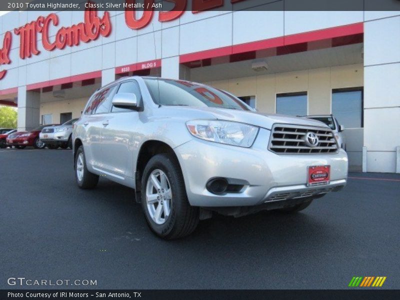 Classic Silver Metallic / Ash 2010 Toyota Highlander