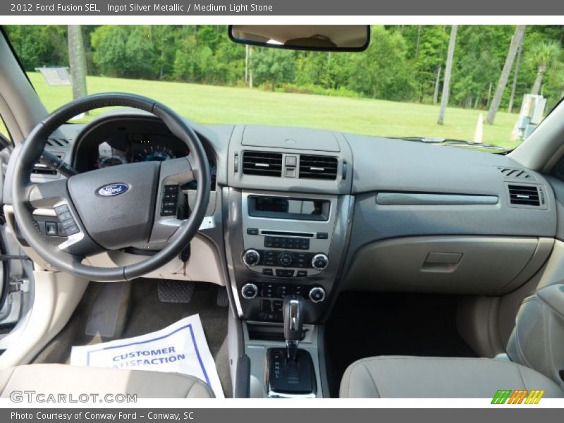 Ingot Silver Metallic / Medium Light Stone 2012 Ford Fusion SEL