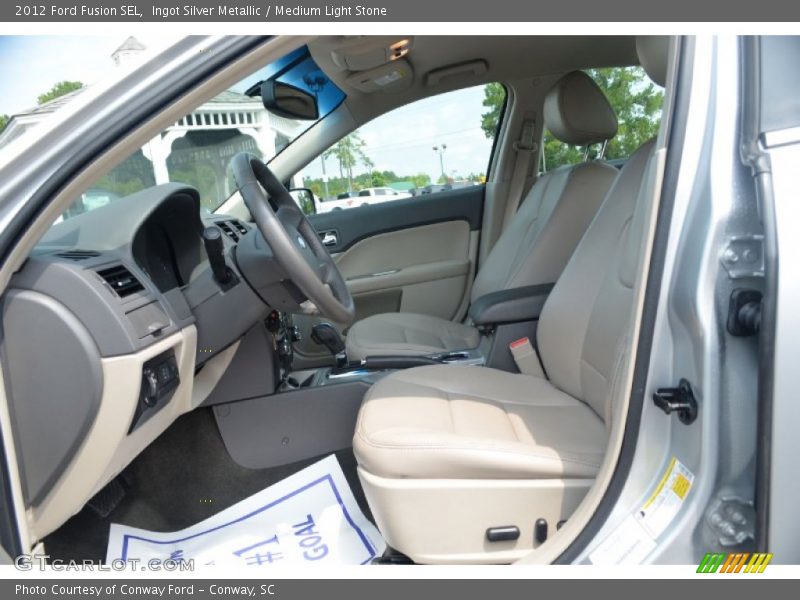Ingot Silver Metallic / Medium Light Stone 2012 Ford Fusion SEL