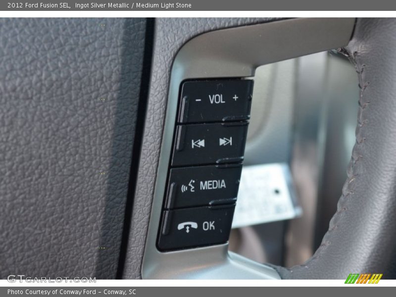 Ingot Silver Metallic / Medium Light Stone 2012 Ford Fusion SEL