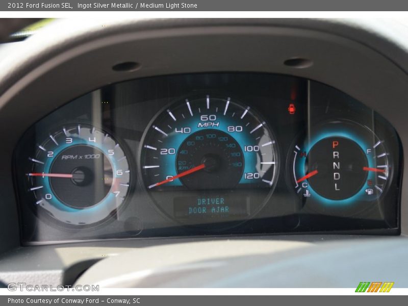 Ingot Silver Metallic / Medium Light Stone 2012 Ford Fusion SEL