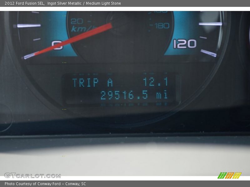 Ingot Silver Metallic / Medium Light Stone 2012 Ford Fusion SEL