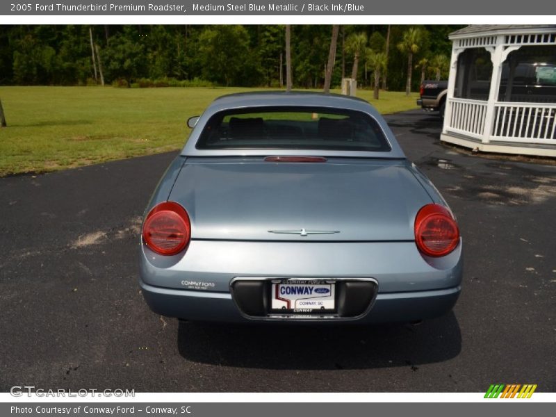Medium Steel Blue Metallic / Black Ink/Blue 2005 Ford Thunderbird Premium Roadster