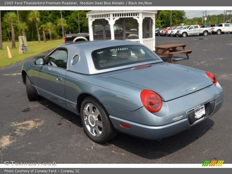 Medium Steel Blue Metallic / Black Ink/Blue 2005 Ford Thunderbird Premium Roadster