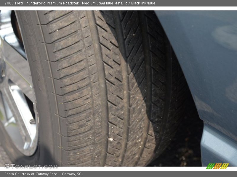 Medium Steel Blue Metallic / Black Ink/Blue 2005 Ford Thunderbird Premium Roadster