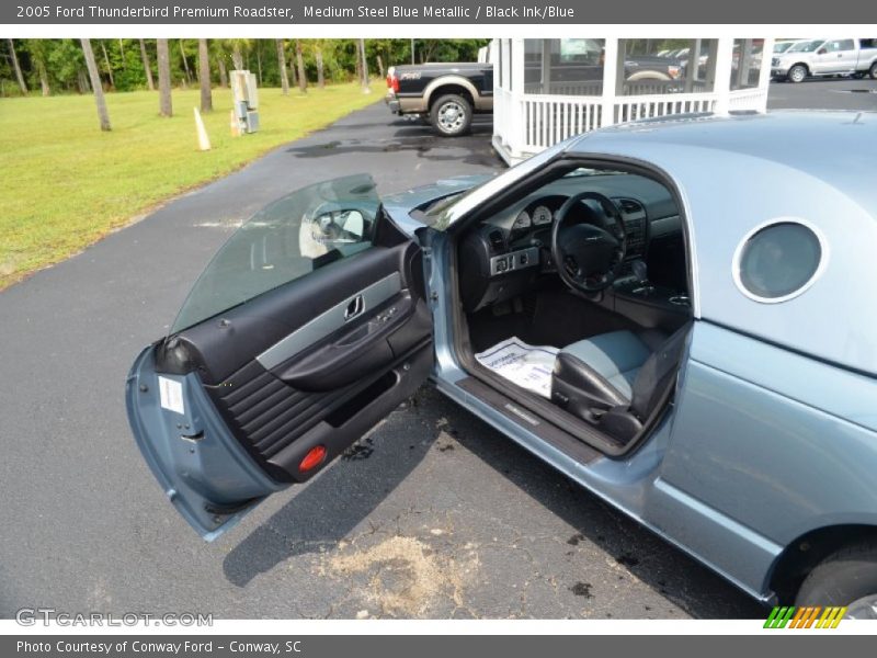 Medium Steel Blue Metallic / Black Ink/Blue 2005 Ford Thunderbird Premium Roadster
