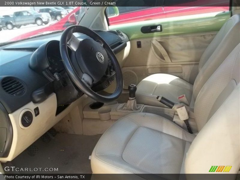 Green / Cream 2000 Volkswagen New Beetle GLX 1.8T Coupe