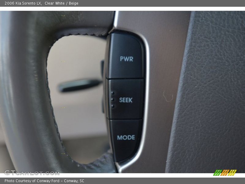 Clear White / Beige 2006 Kia Sorento LX
