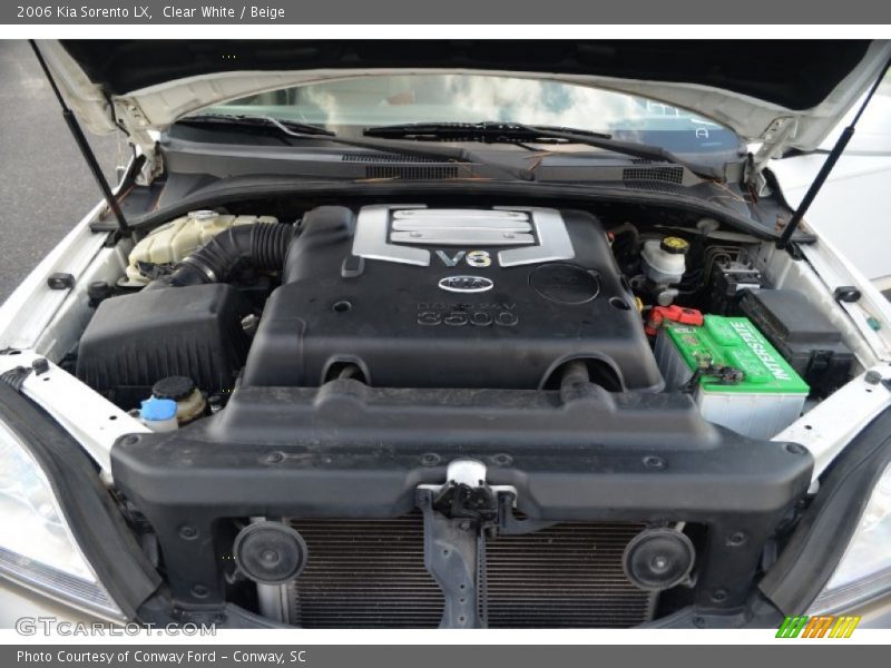 Clear White / Beige 2006 Kia Sorento LX