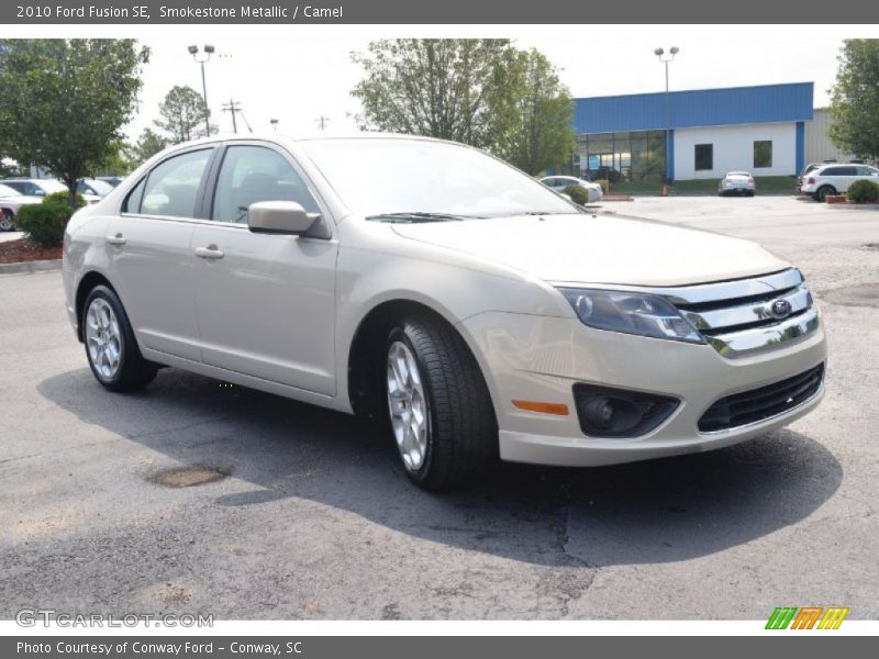 Smokestone Metallic / Camel 2010 Ford Fusion SE