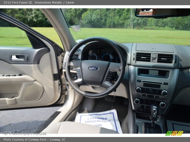 Smokestone Metallic / Camel 2010 Ford Fusion SE