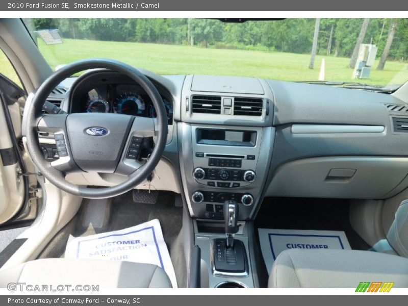 Smokestone Metallic / Camel 2010 Ford Fusion SE