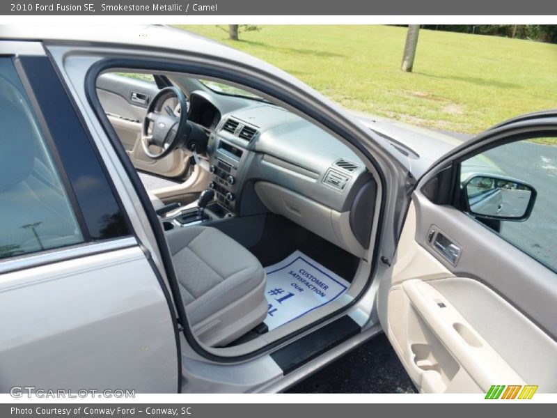 Smokestone Metallic / Camel 2010 Ford Fusion SE