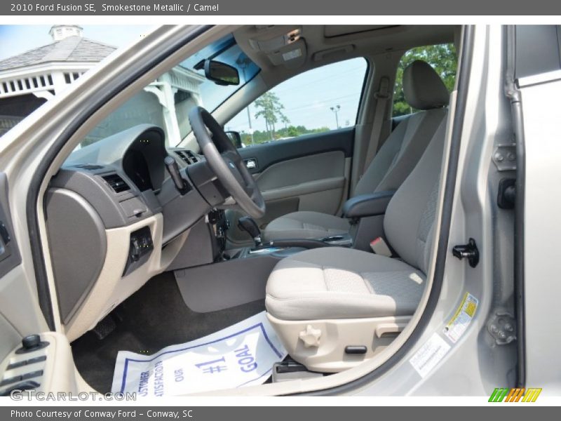Smokestone Metallic / Camel 2010 Ford Fusion SE